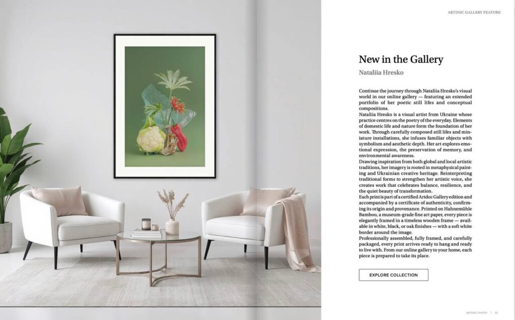 A selection of my works is now available for viewing and purchase at the Artdoc Gallery (Amsterdam).